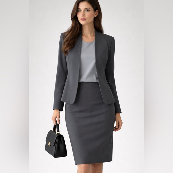 Kasper Jackets & Blazers - Kasper Charcoal 3 Piece Suit